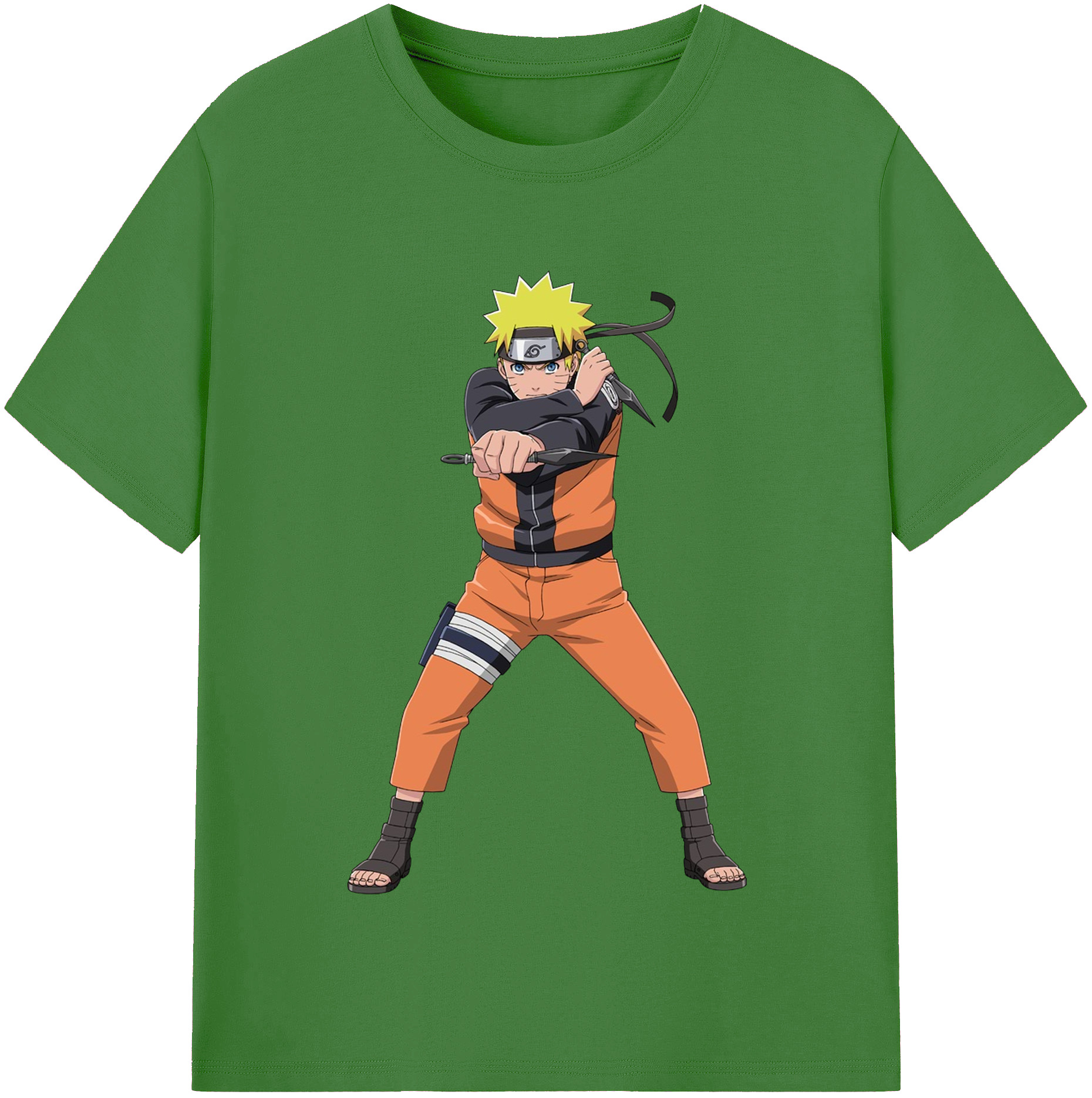（画像用） NARUTO -ナルト- うずまき ナルト Uzumaki Naruto レディースカジュアルプリントTシャツ（綿100％）